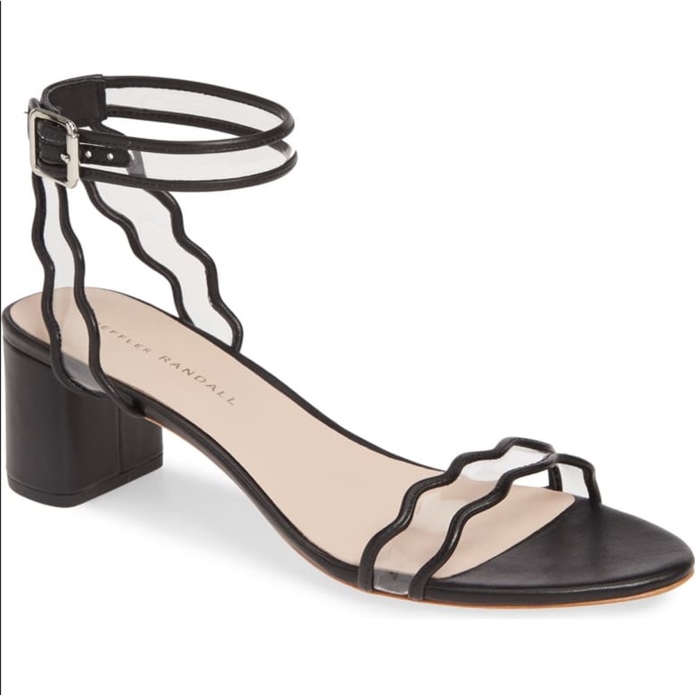 NEW! Loeffler Randall stacked heel sandal sz 8.5